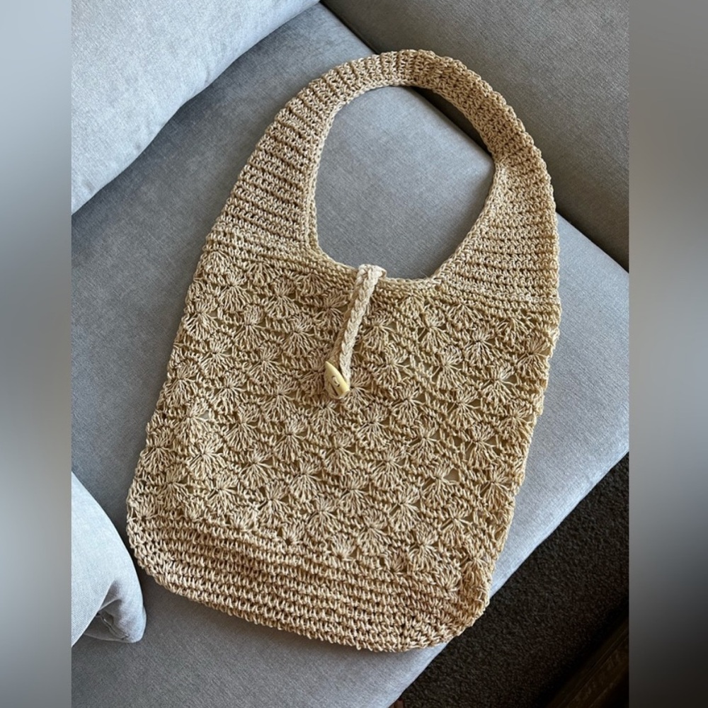 Straw Hobo Beach Summer Tote Bag